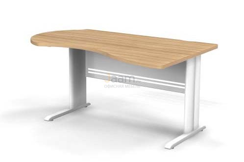 Мебель для персонала Стол асимметричный правый на L-образном каркасе B102/1