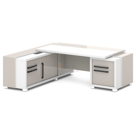 Кабинет руководителя Стол с тумбой и греденцией L-18пр/л