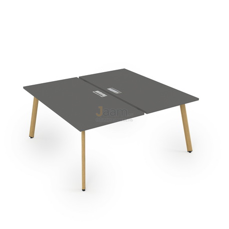 Мебель для персонала Стол системы БЕНЧ на 2 рабочих места Iron Wood 10БД.284