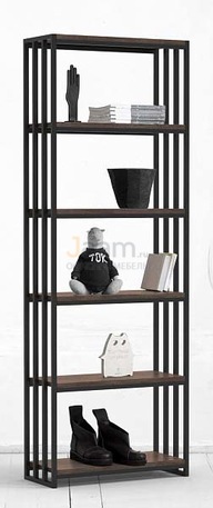 Мебель для персонала Стеллаж средний с верт.орг. METALFRAME OAK 3