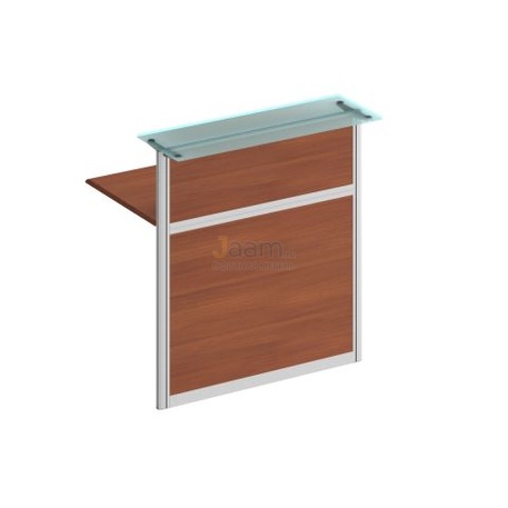 Стойка ресепшн Стойка со стеклом прямая 1000 (без опор) ФС 0706