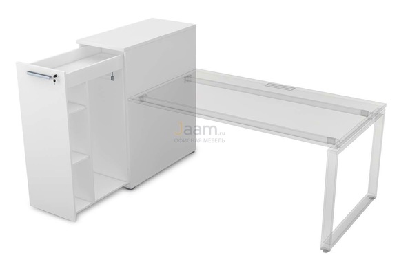 Мебель для персонала Офисная тумба с выкатной секцией высокая 9Т.029