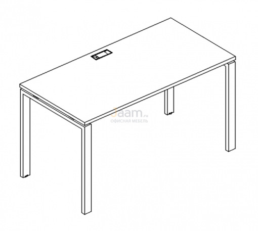 Мебель для персонала Стол письменный на металлокаркасе UNO Б1 002 БП