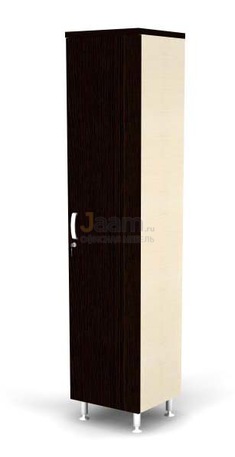 Мебель для персонала Гардероб с крючками, глухая R-дверь BR84.0505