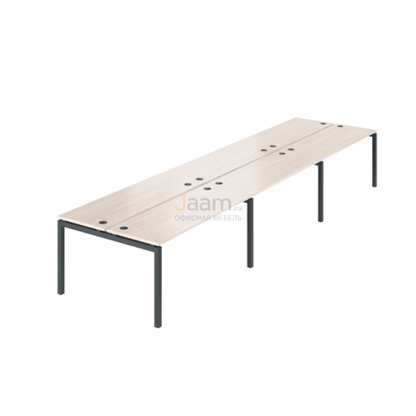 Мебель для персонала Бенч двойной на 6 рабочих мест АМБ-004.60-6