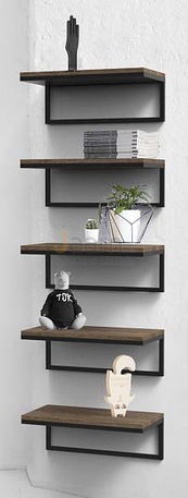 Мебель для персонала Стеллаж средний из полок METALFRAME OAK