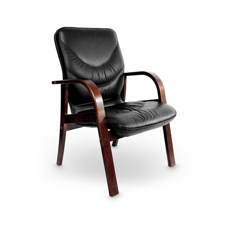 Кресло LEEDS WOOD D кожа+кож.зам.