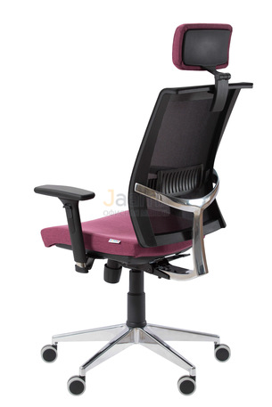 Кресло Плаза/П/П Ткань кат. 1 с подголов./база алюминий