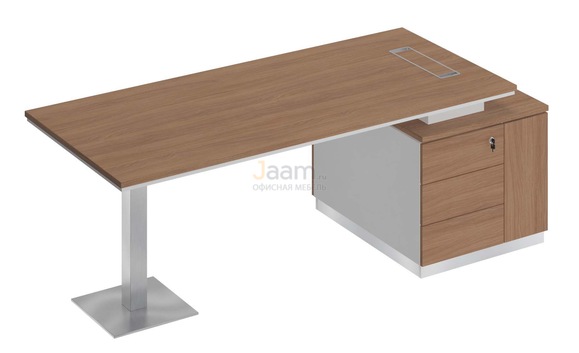 Кабинет руководителя Стол на опорной тумбе правый СИ 106пр