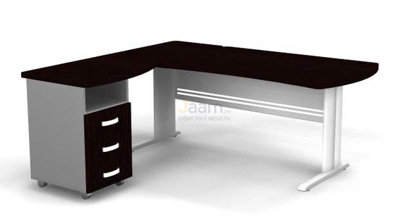 Мебель для персонала Угловое рабочее место на L-обр. каркасе левое B181/1