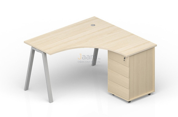 Мебель для персонала Стол на опорной тумбе ARG1414