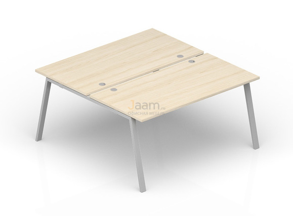 Мебель для персонала Составной стол на 2 рабочих места (4 громмета) AR2TG168