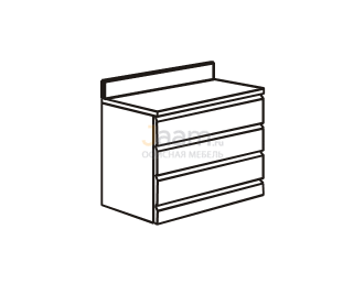 Мебель для гостиниц Офисная тумба с воротником и ящиками R5201V