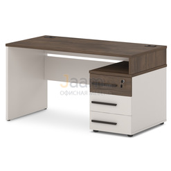 Мебель для персонала Стол с опорной тумбой правый T-22пр