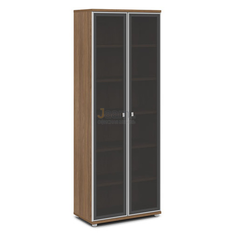 Мебель для персонала Шкаф со стеклом в алюминиевом профиле V-611