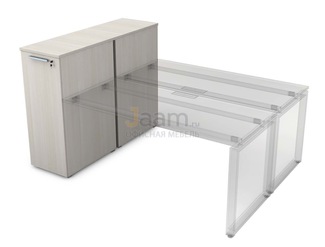 Мебель для персонала Офисная тумба с выкатной секцией высокая 9ТП.002.4