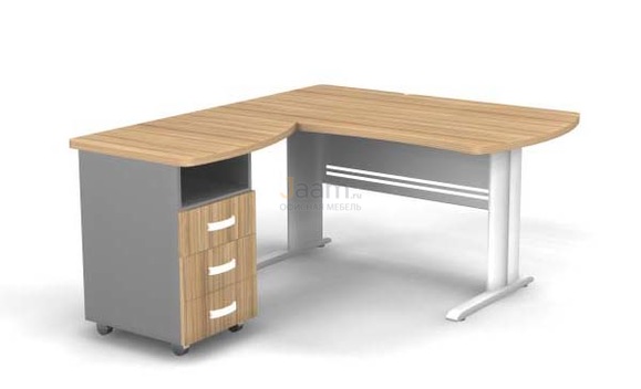Мебель для персонала Угловое рабочее место на L-обр. каркасе левое B175/1