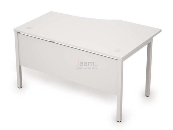 Мебель для персонала Стол криволинейный с экраном из ДСП левый 6МД.022