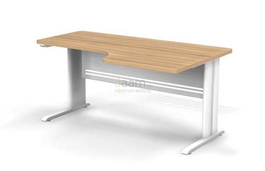 Мебель для персонала Стол эргономичный L-обр. каркасе правый B162М