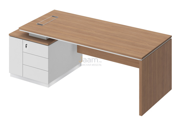 Кабинет руководителя Стол на опорной тумбе левый СИ 112л