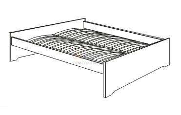 Мебель для гостиниц Кровать на металлическом основании R5526