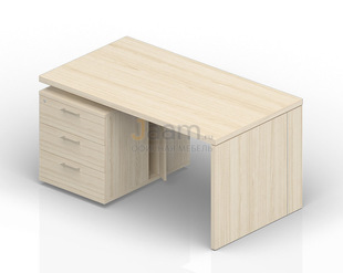 Кабинет руководителя Стол на опорной тумбе левый NR160T3G