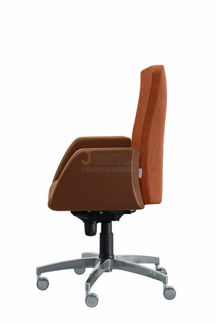 Кресло Сигма/Д комбиниров. кожа нестандарт/база алюминий