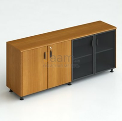 Кабинет руководителя Офисный шкаф комбинированный для документов 240/2 ДСП Тик