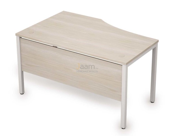 Мебель для персонала Стол криволинейный с экраном из ДСП правый 6МД.023