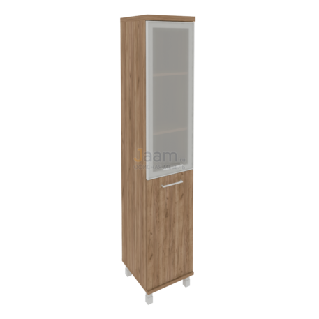 Кабинет руководителя Офисный шкаф высокий узкий левый KSU-1.2R Л