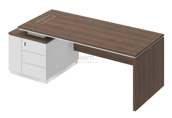 Кабинет руководителя Стол на опорной тумбе левый СИ 112л