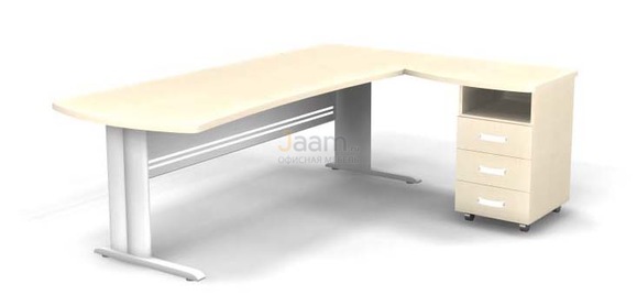 Мебель для персонала Угловое рабочее место на L-обр. каркасе правое B190/1