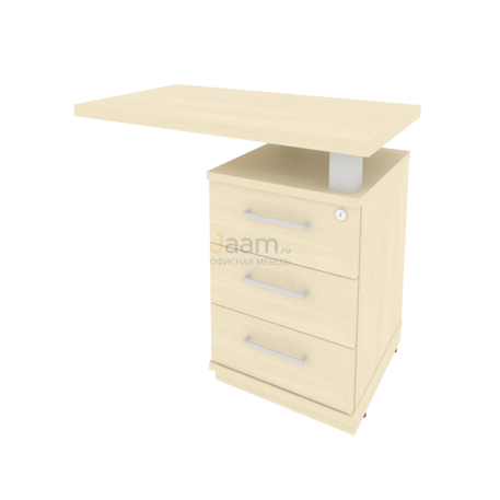 Кабинет руководителя Офисная тумба приставная с топом левая KTP-1 Пр