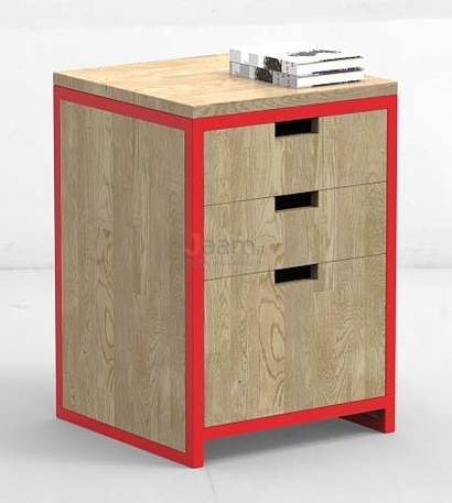 Мебель для персонала Офисная тумба METALLFRAME H OAK