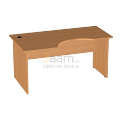 Мебель для персонала Стол рабочий эргономичный левый Э-24.2 л