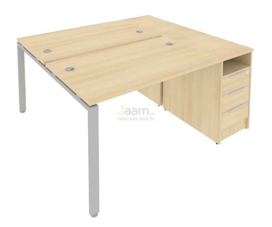 Мебель для персонала Рабочая станция с опорной тумбой Б.РС-СТП-2.2