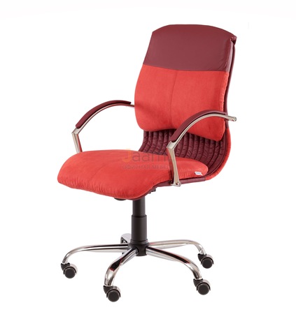 Кресло Мара/Д комб. Кожа нестандартная/база хром