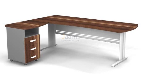 Мебель для персонала Угловое рабочее место на L-обр. каркасе левое B193/1