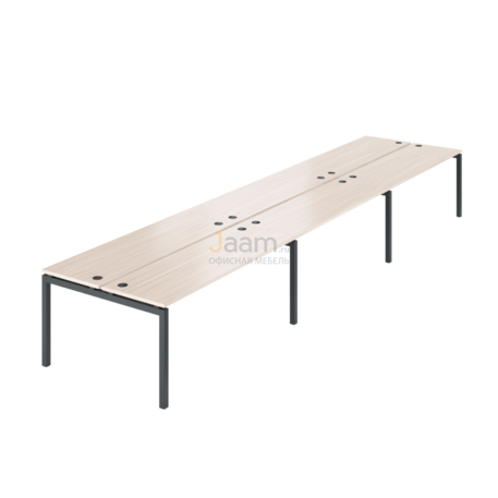 Мебель для персонала Бенч двойной на 6 рабочих мест АМБ-005.60-6