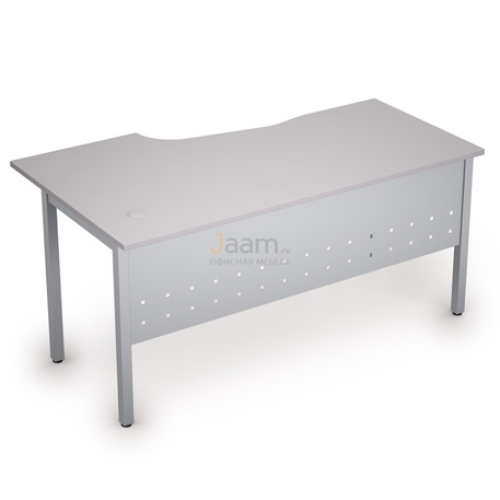 Мебель для персонала Стол криволинейный на металлических опорах правый 2МК.121