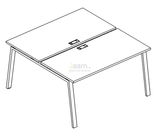 Мебель для персонала Рабочая станция на металлокаркасе TRE Б3 173 БП