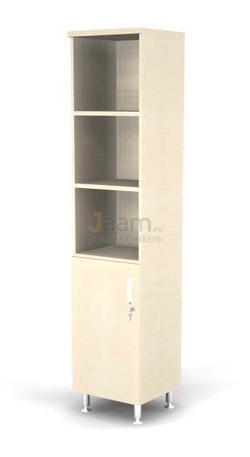 Мебель для персонала Стеллаж полуоткрытый 5-ур., глухая L-дверь BR81.0504