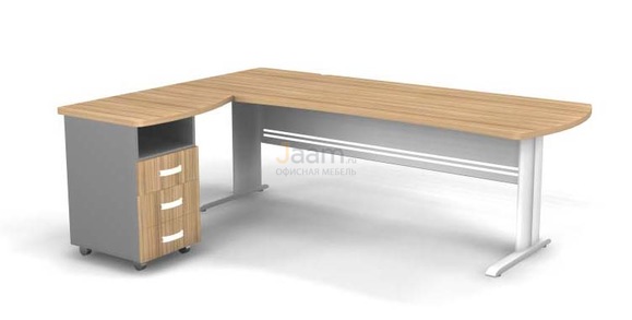 Мебель для персонала Угловое рабочее место на L-обр. каркасе левое B193/1
