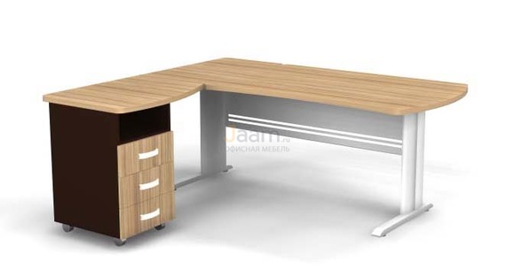 Мебель для персонала Угловое рабочее место на L-обр. каркасе левое B181/1