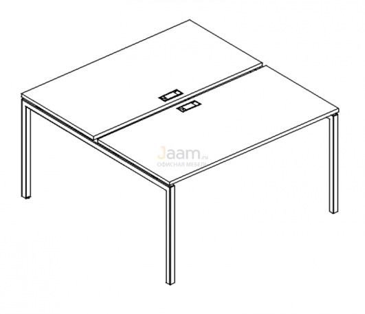 Мебель для персонала Рабочая станция на металлокаркасе DUE Б2 178 БП