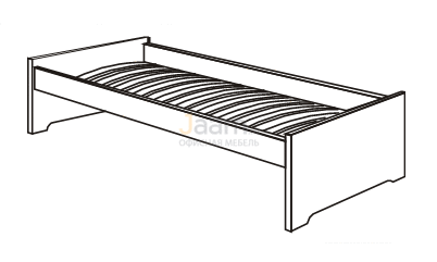 Мебель для гостиниц Кровать на металлическом основании R5525
