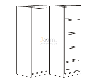 Мебель для гостиниц Офисный шкаф левый R5707