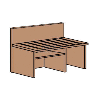 Мебель для гостиниц Стол багажный правый R5118