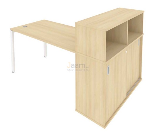 Мебель для персонала Стол письменный с опорным шкафом-купе Б.РС-СШК-3.3