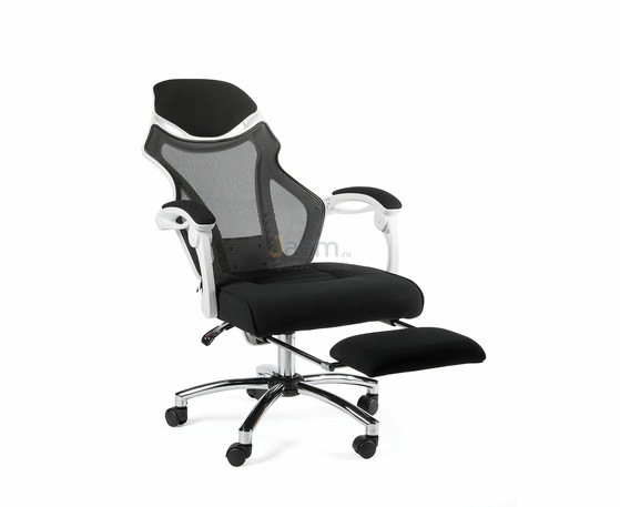 Кресло H-007 А black (white plastic)